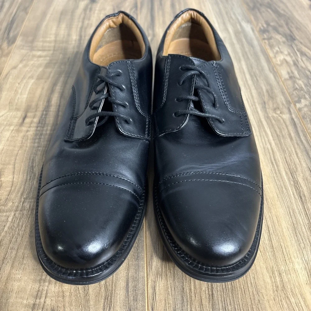 George Dress‎ Oxfords Men's Size 9 Shoes Black Leather